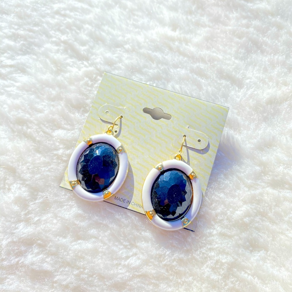 Black and White Earrings